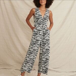 Marine Layer Holi Jumpsuit Black White